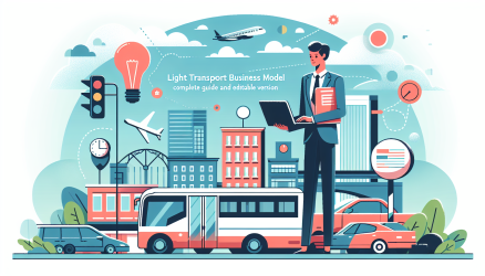 Modèle de business plan pour transport léger : guide complet et version éditable